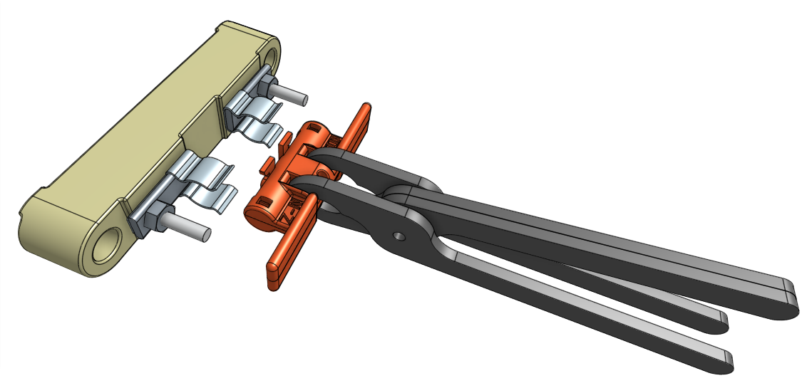 ZN-SID Lock off device clamped by fuse puller to be inserted to empty fuse holder 