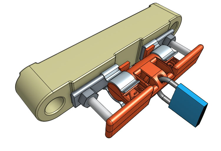 ZNSID secured by a padlock in a fuse holder ensuring Safe Isolation.  